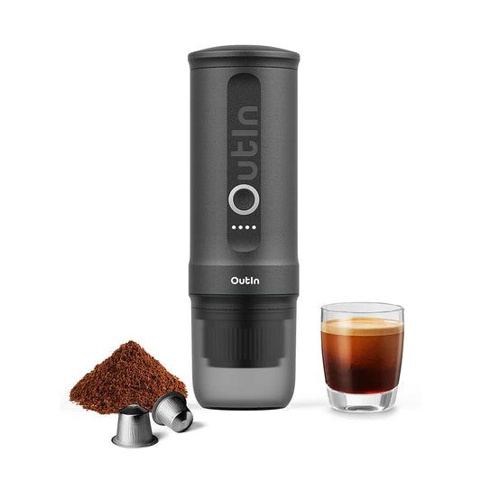 OutIn Nano Portable Espresso Machine (Space Grey) by OutIn